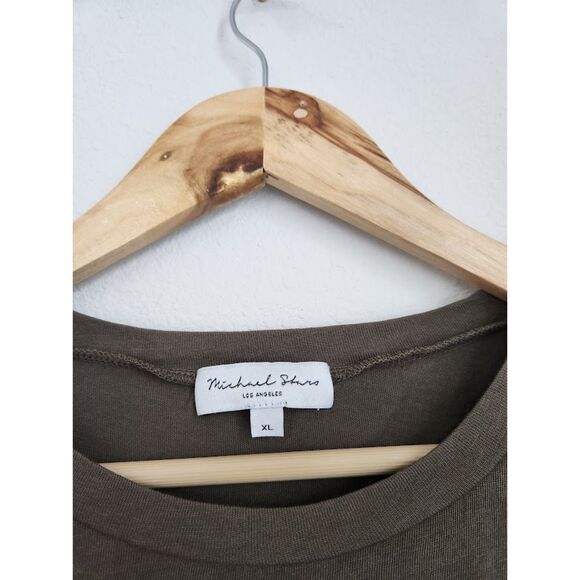 Michael Stars Olive Sleeveless Crew Neck Tank Top - Picture 3 of 3